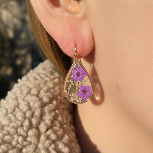 Dried Flower Earrings